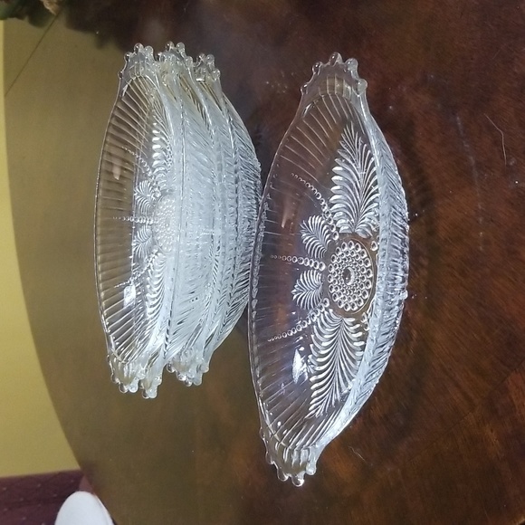 GORGEOUS VINTAGE DEPRESSION 6 PIECE FERN PATTERN DISHES - Picture 4 of 6